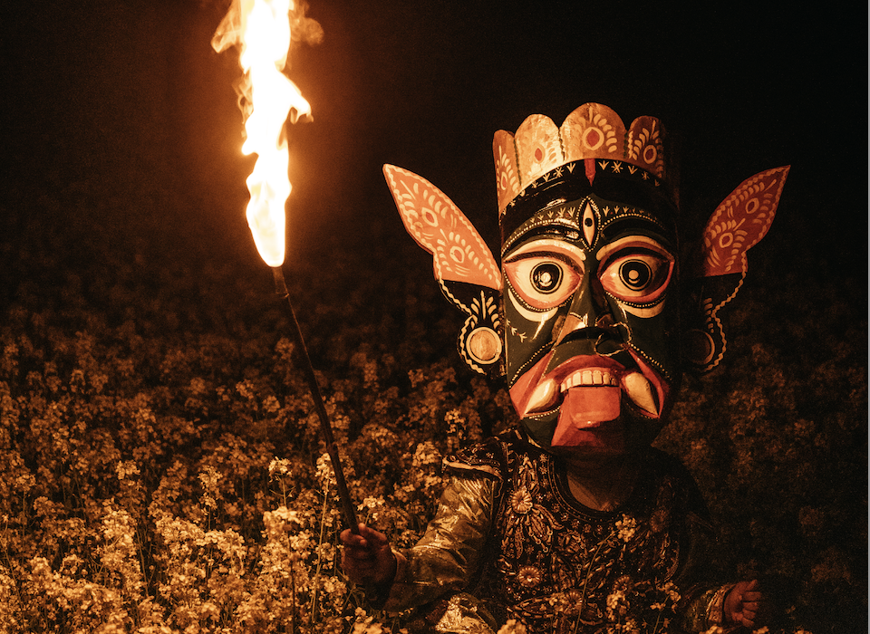 Tribes Masks Durga Puja
